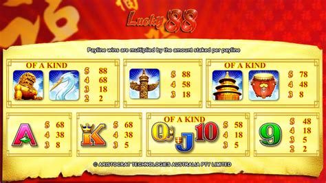 lucky 88 online pokies|Lucky 88 Online Pokie .